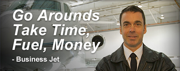 Go Arounds Take Time, Fule, Money - Business Jet
